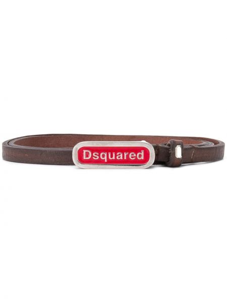 Cinturón con hebilla Dsquared2 marrón