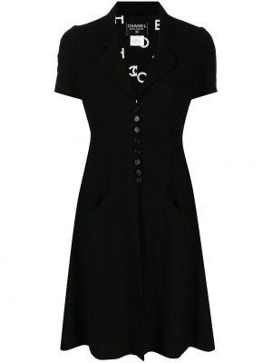 Šaty Chanel Pre-owned, černá