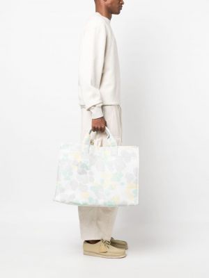 Abstrakte shopper handtasche aus baumwoll mit print Objects Iv Life