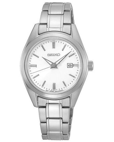 Stříbrné hodinky Seiko