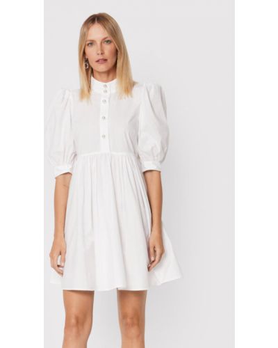 Voľné priliehavé šaty Custommade biela