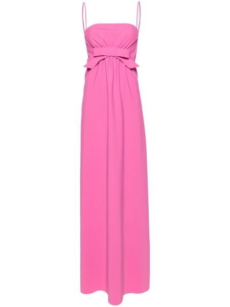 Βραδινό φόρεμα με φιόγκο Chiara Boni La Petite Robe ροζ