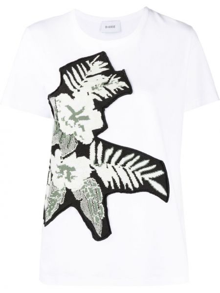 Camiseta de flores de punto Barrie blanco