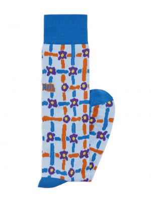 Chaussettes à fleurs Marni bleu