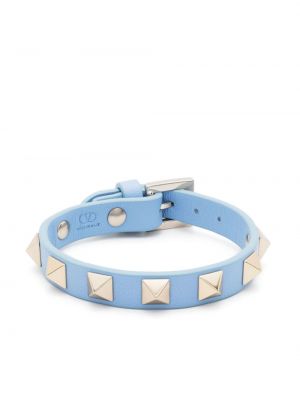 Leder armband Valentino Garavani blau