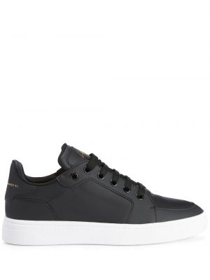 Læder sneakers Giuseppe Zanotti sort