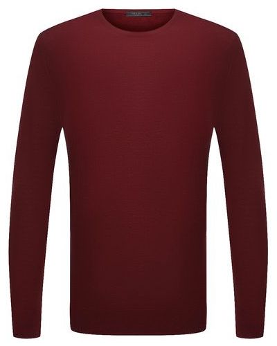 Шерстяной свитер Prada бордовый