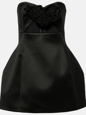 Платье мини с аппликацией Magda Butrym черное