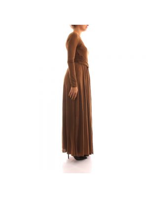 Vestido largo Marella marrón