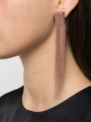Boucles d'oreilles avec perles à boucle Fabiana Filippi rose
