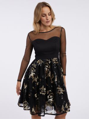 Sukienka z cekinami Orsay czarna