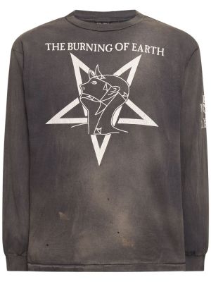 T-shirt mit langen ärmeln Saint Michael schwarz