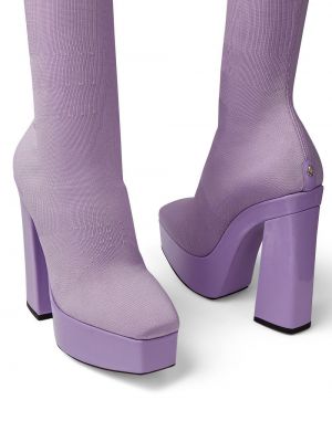 Guminiai batai su platforma Jimmy Choo violetinė