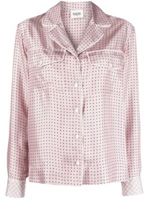 Копринена риза на точки Claudie Pierlot розово