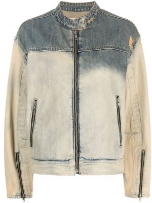Distressed jeansjacke mit reißverschluss Studio Tomboy