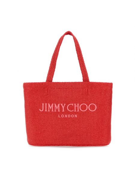 Czerwona shopperka Jimmy Choo