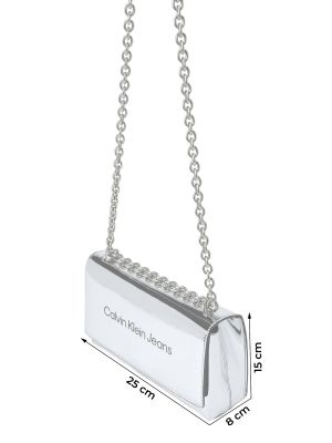 Pisemska torbica Calvin Klein Jeans srebrna