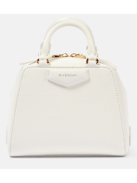 Lær shopper bag Givenchy hvit