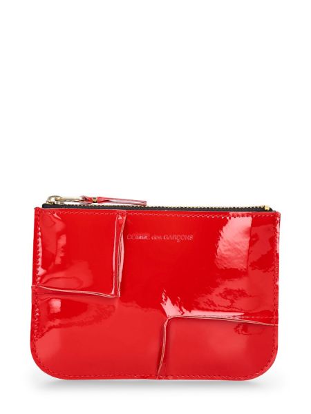 Πορτοφόλι με φερμουάρ Comme Des Garçons Wallet κόκκινο