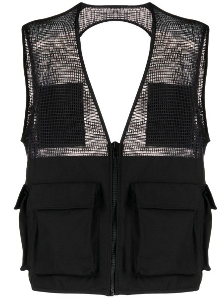 Bavlnená vesta na zips Givenchy čierna