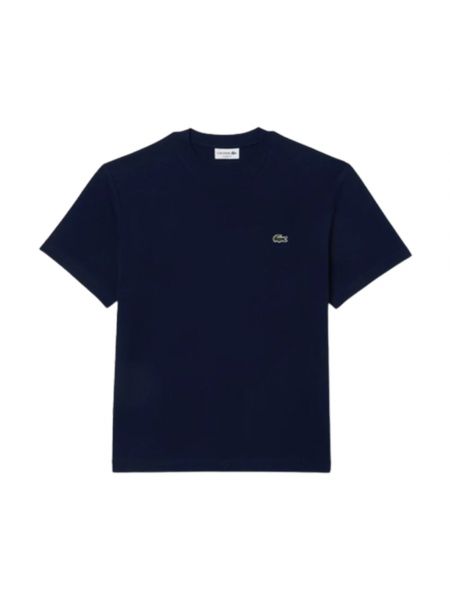 Jersey t-shirt aus baumwoll Lacoste blau