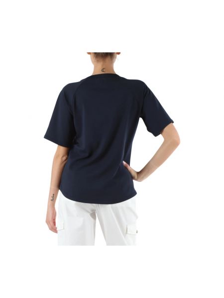 Camiseta con bordado de algodón oversized Sun68 azul