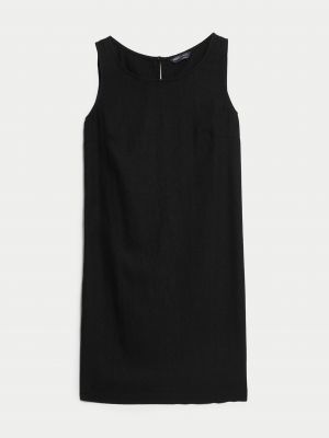 Ľanové šaty Marks & Spencer čierna