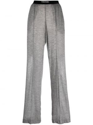 Kašmírové sportovní kalhoty Tom Ford šedé