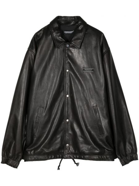 Usnjena jakna Undercover črna
