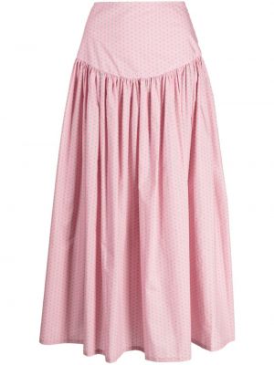 Midi sukně Molly Goddard růžové
