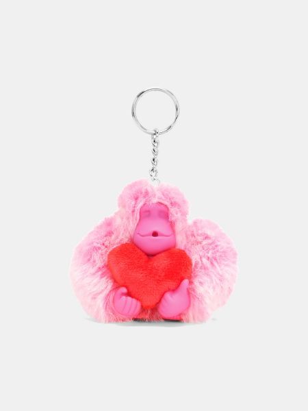 Mono con corazón Kipling rosa