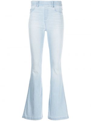 Klasické bavlněné zvonové kalhoty Spanx - modrá