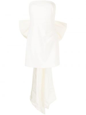 Вечерна рокля с панделка Rebecca Vallance бяло