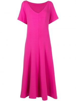 Růžové midi šaty Gloria Coelho