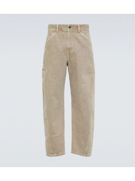 Pantalones rectos de algodón Lemaire