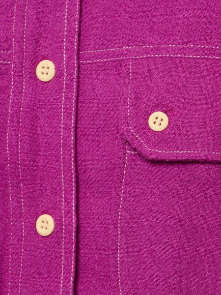 Μεταξωτό πουκάμισο με κουμπιά Marant Etoile ροζ