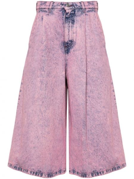 Kratke traper hlače bootcut Marni ružičasta