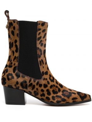 Chelsea boots mit print mit leopardenmuster Kurt Geiger London braun