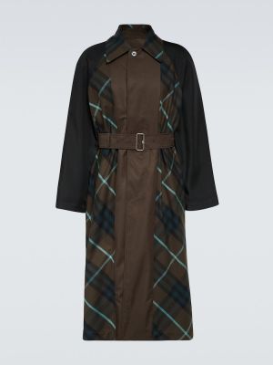 Trench din bumbac reversibil Burberry maro