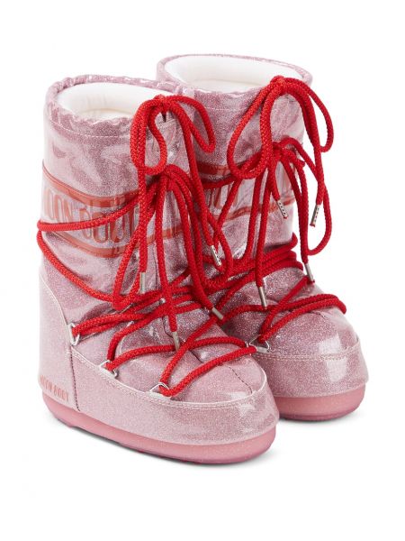 Lumisaappaat tytöille Moon Boot Kids pinkki