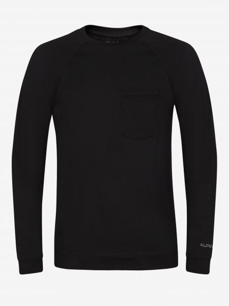 Tričko s dlhými rukávmi Alpine Pro čierna