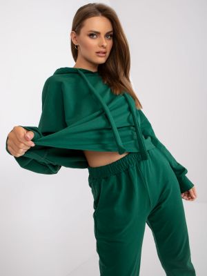 Oversize treniņtērps Fashionhunters zaļš