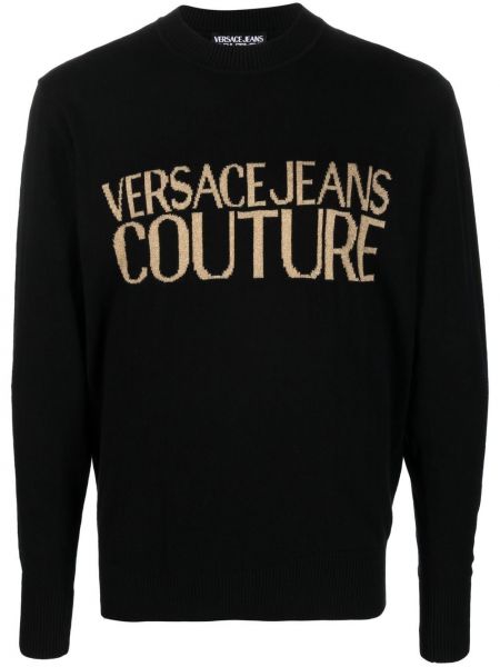 Dzianinowy sweter Versace Jeans Couture