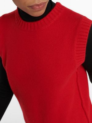 Kašmírová vesta Extreme Cashmere červená
