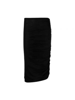 Czarna spódnica midi z wełny merino Isabel Marant