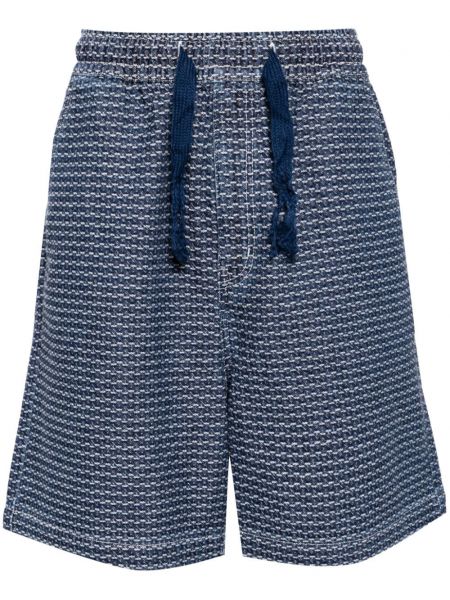 Jacquard shorts aus baumwoll Five Cm blau