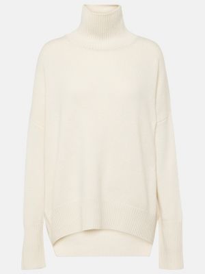 Кашемировый свитер с высоким воротником Lisa Yang белый