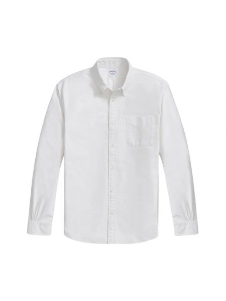 Koszula na guziki puchowa sportowa Brooks Brothers biała