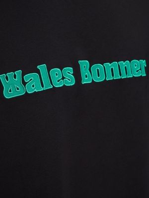 Памучна тениска Wales Bonner черно