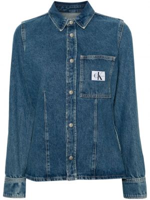 Džinsa krekls Calvin Klein Jeans zils